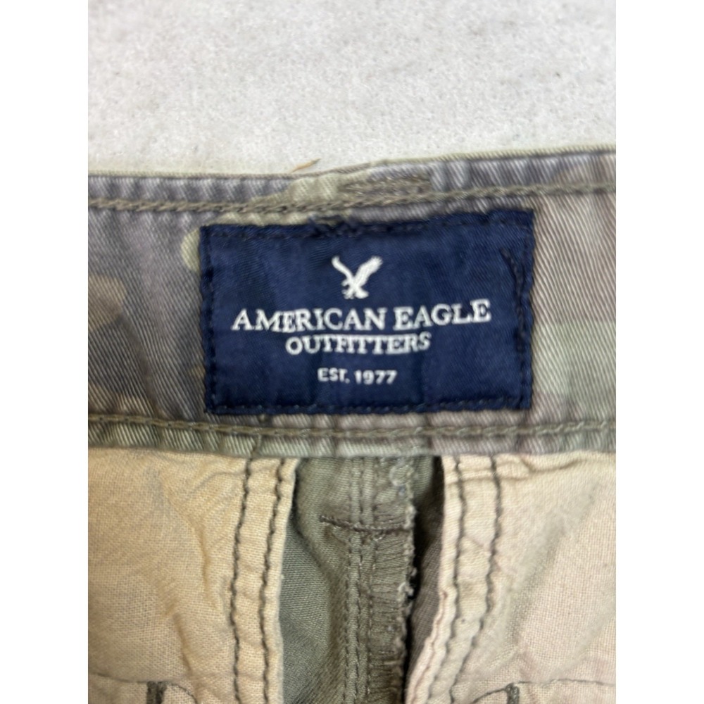 American Eagle Women's 28/30 Camo Camouflage Pants Cotton Slim/Straight - Picture 8 of 11